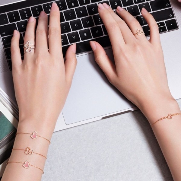 ❤키린 여성 로즈 골드 팔찌 - Qeelin Womens Rose-gold Bangle - acc1326x