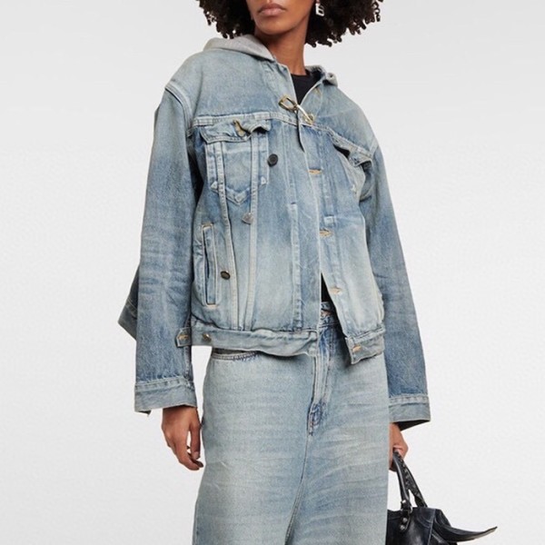 ❤발렌시아가 여성 블루 자켓 - Balenciaga Womens Blue Jackets - bac07x