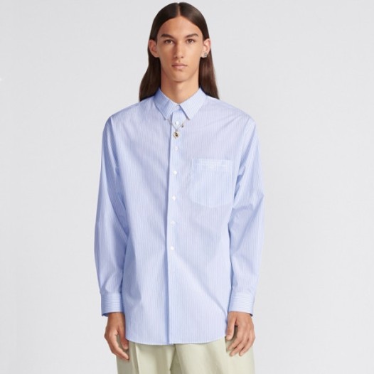 ❤디올 남성 캐쥬얼 블루 셔츠 - Dior Mens Blue Shirts - dic16x