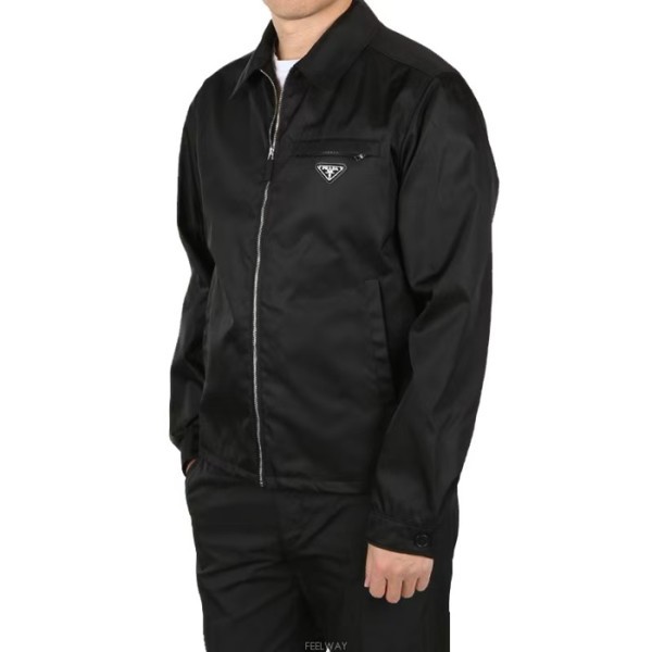 ❤프라다 남성 블랙 자켓 - Prada Mens Black Jackets - prc17x