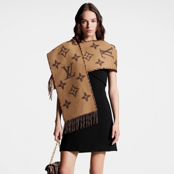 ❤루이비통 여성 카멜 머플러 - Louis vuitton Womens Camel Muffler - acc1327x