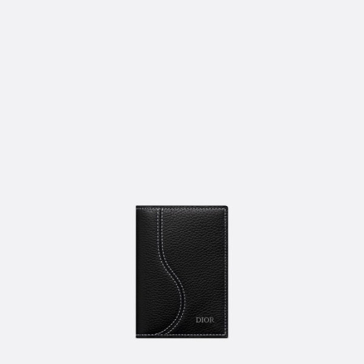 ❤디올 남성 블랙 반지갑 - Dior Mens Black Half Wallets - diw02x