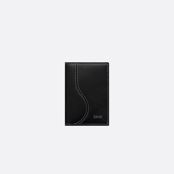❤디올 남성 블랙 반지갑 - Dior Mens Black Half Wallets - diw02x