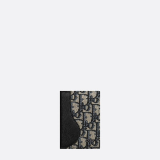 ❤디올 남성 블랙 반지갑 - Dior Mens Black Half Wallets - diw03x