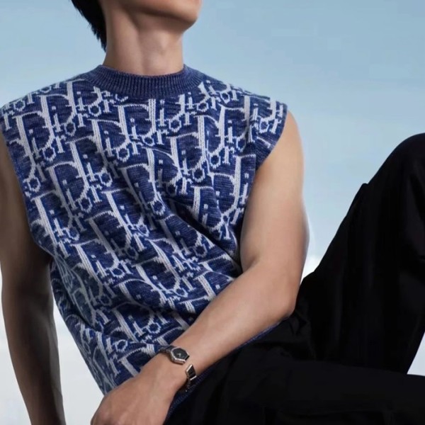 ❤디올 남성 블루 베스트 - Dior Mens Blue Vest - dic28x