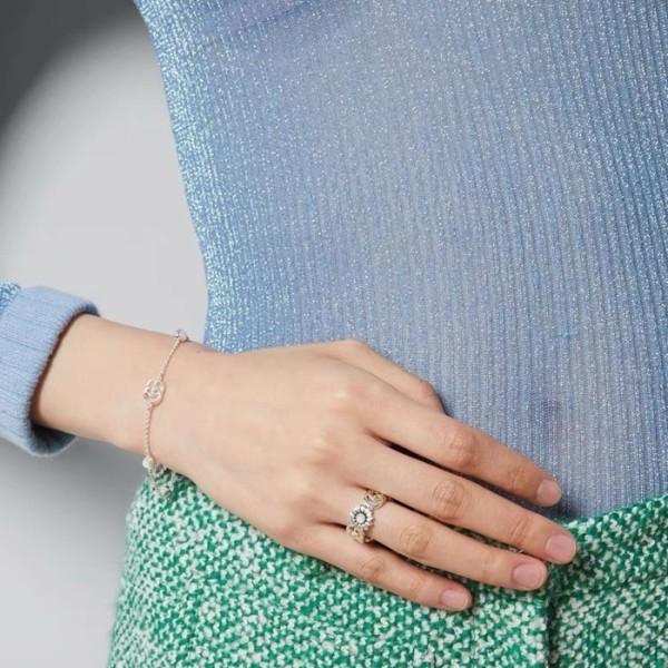 ❤구찌 여성 화이트 골드 팔찌 - Gucci Womens White Gold Bangle - acc1332x