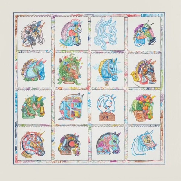 ❤에르메스 여성 블루 스카프 - Hermes Womens Blue Scarf - acc1352x