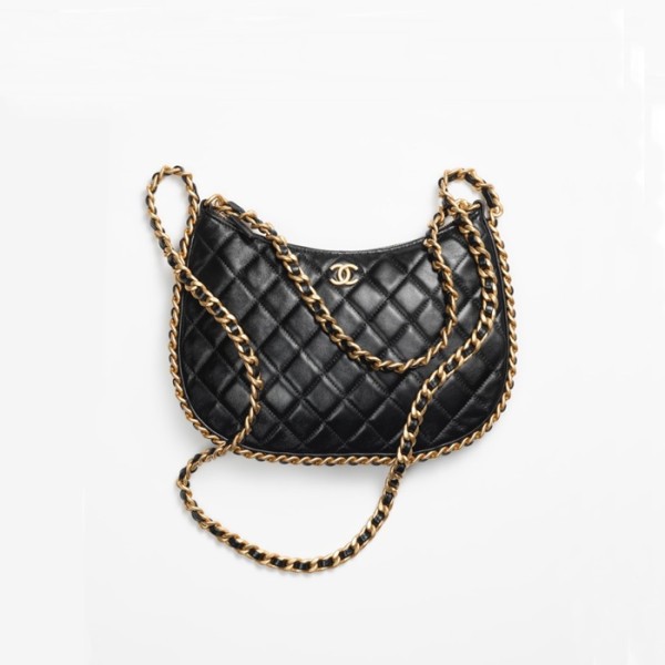 ❤샤넬 여성 블랙 호보백 - Chanel Womens Black Hobo Bag - chb15x