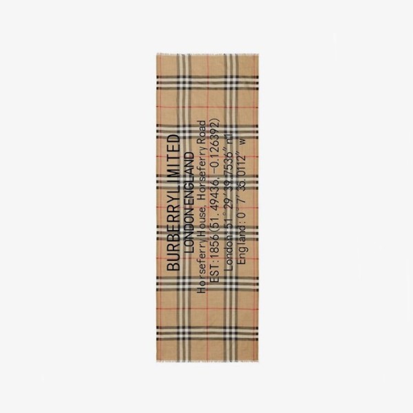 ❤버버리 남/녀 카멜 머플러 - Burberry Unisex Camel Muffler - acc1368x