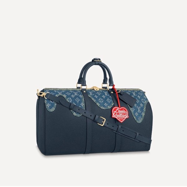 ❤루이비통 남성 키폴 반둘리에 - Louis vuitton Mens Blue Keepall - lvb56x