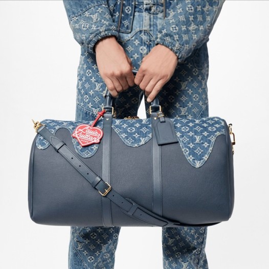 ★루이비통 남성 키폴 반둘리에 50 - Louis vuitton Mens Blue Keepall - lvb56x