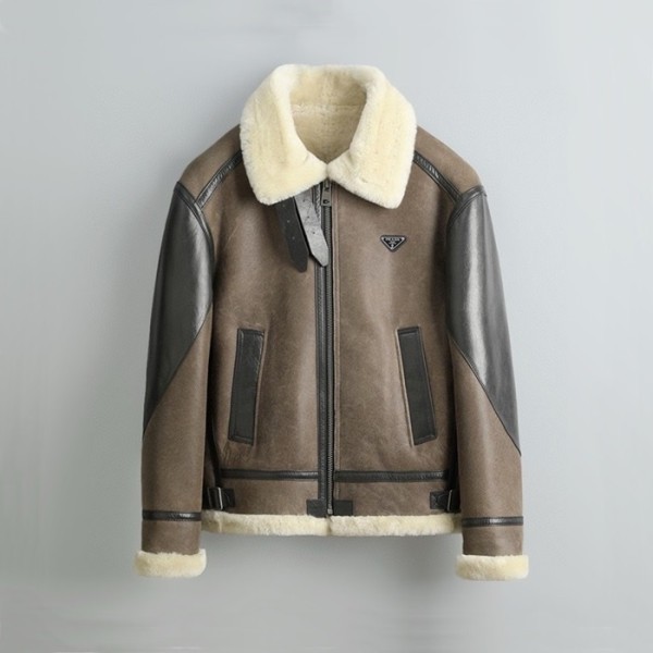 ❤프라다 남성 브라운 가죽 자켓 - Prada Mens Brown Jackets - prc46x