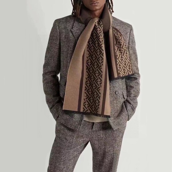 ❤펜디 남성 브라운 머플러 - Fendi Mens Brown Muffler - acc1369x