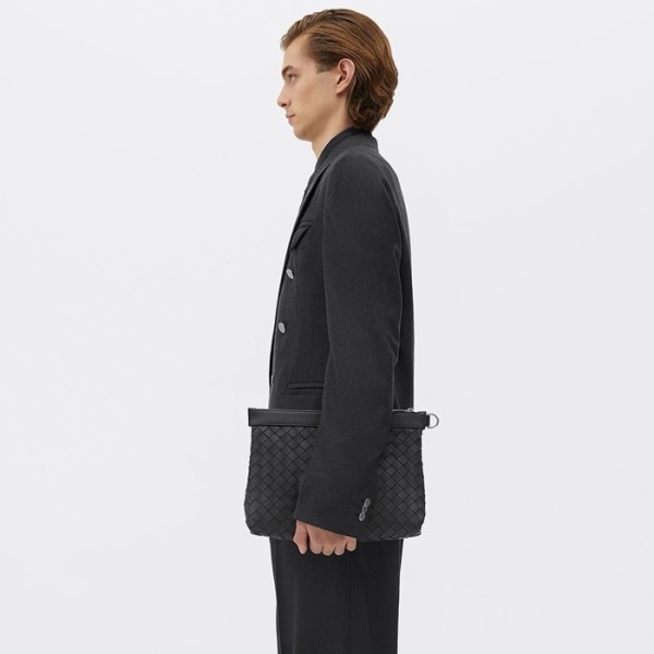 ❤보테가베네타 남성 블랙 클러치 - Bottega Veneta Mens Black Clutch - bvb102x