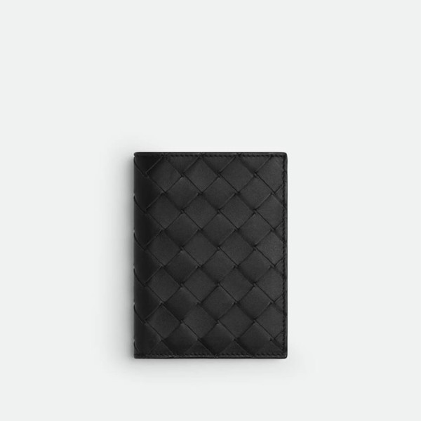 ❤보테가베네타 남성 블랙 반지갑 - Bottega Veneta Mens Black Half Wallets - bvw32x