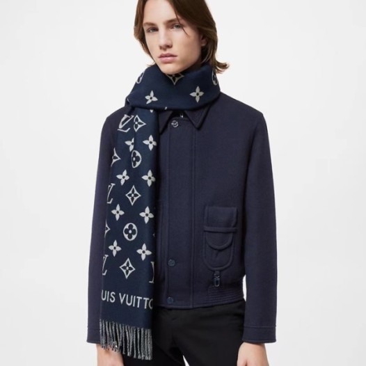 ❤루이비통 남성 네이비 머플러 - Louis vuitton Mens Navy Muffler - acc1384x