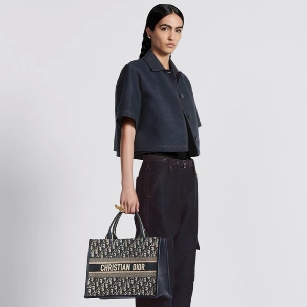 ❤디올 여성 네이비 북토트 - Dior Womens Navy Book Tote - dib126x