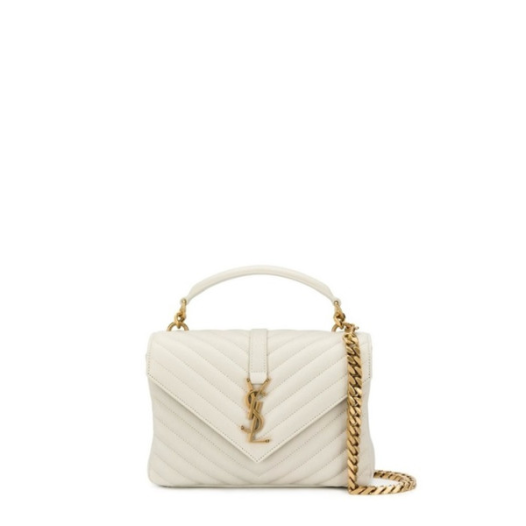 ❤입생로랑 여성 화이트 퀄티드 백 - Saint Laurent Womens White College - ysb127x