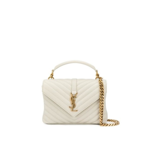 ❤입생로랑 여성 화이트 퀄티드 백 - Saint Laurent Womens White College - ysb127x