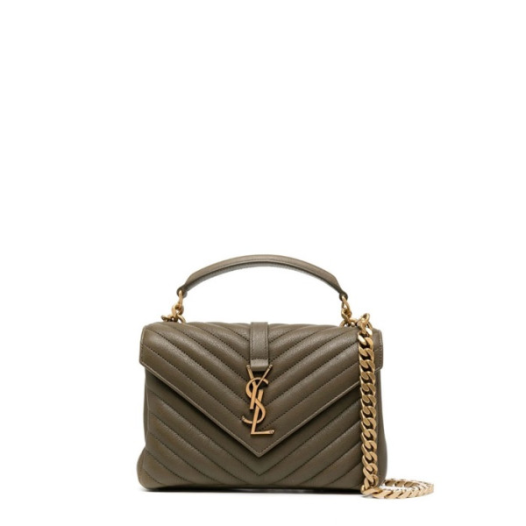 ❤입생로랑 여성 카키 퀄티드 백 - Saint Laurent Womens Khaki College - ysb129x