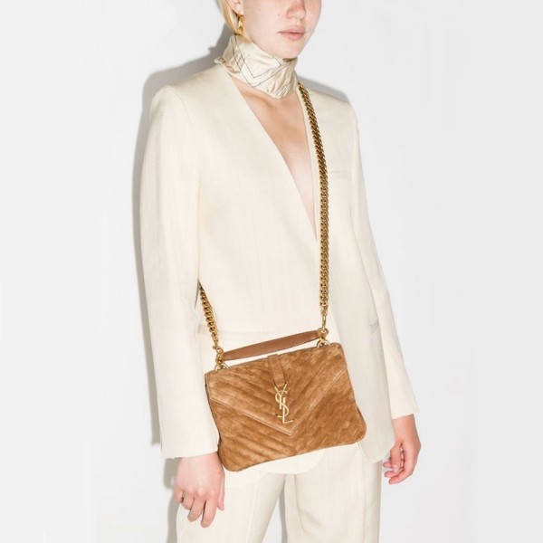 ❤입생로랑 여성 오렌지 퀄티드백 - Saint Laurent Womens Orange College - ysb132x