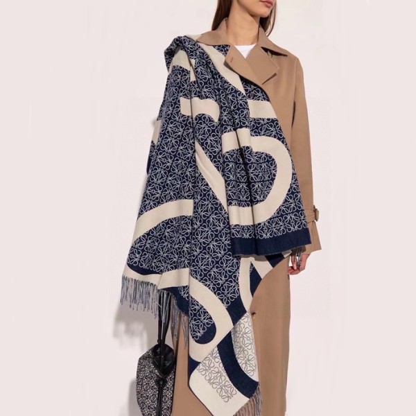 ❤로에베 여성 네이비 머플러 - Loewe Womens Navy Muffler - acc1501x