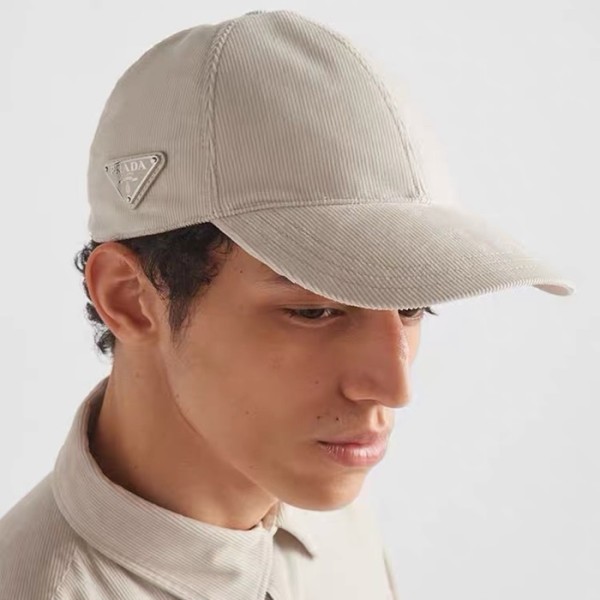 ❤프라다 남/녀 아이보리 볼캡 - Prada Unisex Ivory Ballcap - acc1504x
