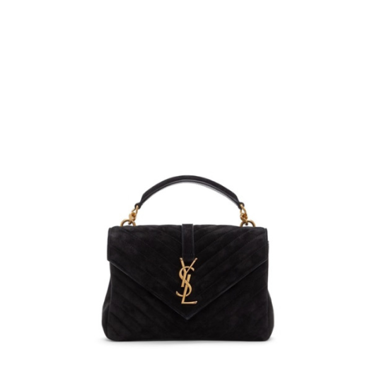 ❤입생로랑 여성 블랙 퀄티드 백 - Saint Laurent Womens Black College - ysb135x