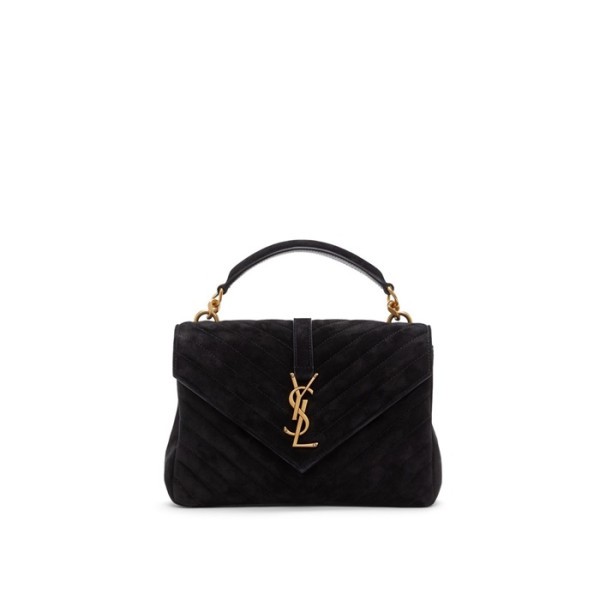 ❤입생로랑 여성 블랙 퀄티드 백 - Saint Laurent Womens Black College - ysb135x