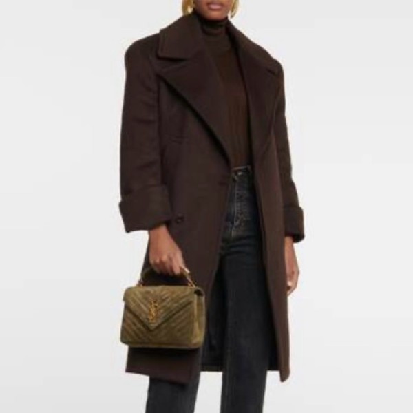 ❤입생로랑 여성 카키 퀄티드 백 - Saint Laurent Womens Khaki College - ysb136x