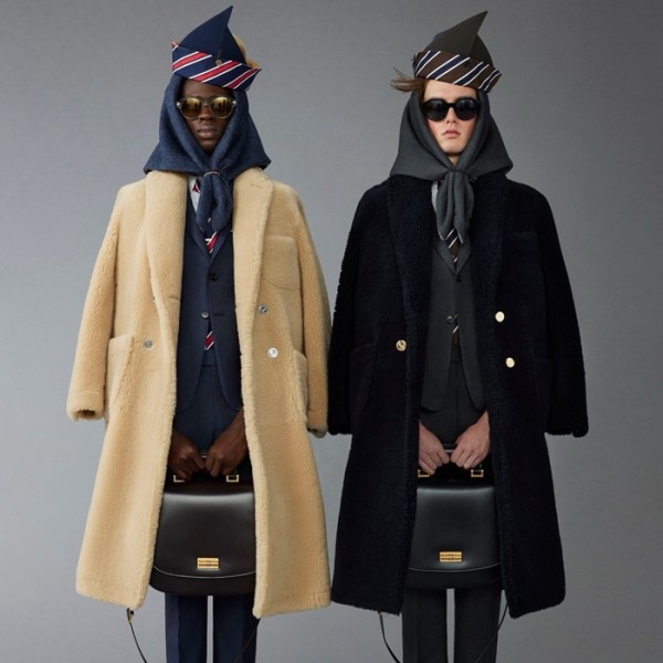 ❤톰브라운 남성 가죽 코트 - Thom Browne Mens Black Coats - thc47x
