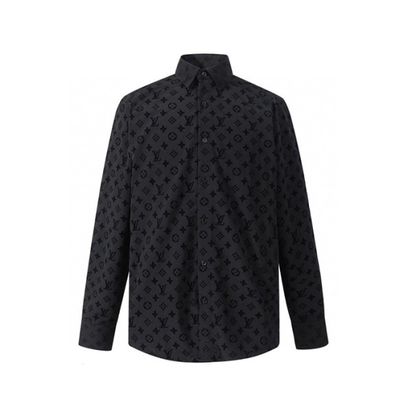 ❤루이비통 남성 블랙 셔츠 - Louis vuitton Mens Black Shirts - lvc53x