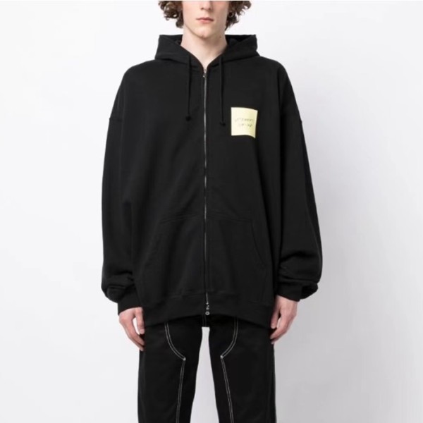 ❤베트멍 남성 블랙 집업 후드티 - Vetements Mens Black Hoodie - vec59x