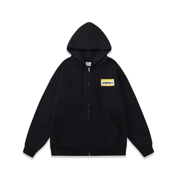 ❤베트멍 남성 블랙 집업 후드티 - Vetements Mens Black Hoodie - vec60x