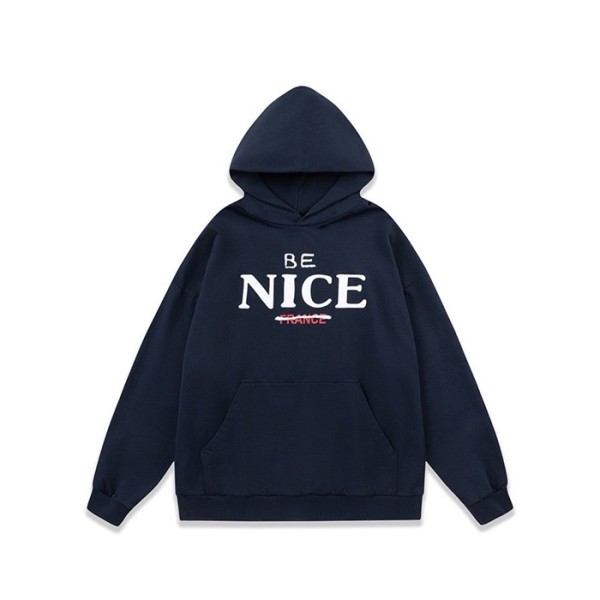 ❤베트멍 남성 네이비 후드티 - Vetements Mens Navy Hoodie - vec67x