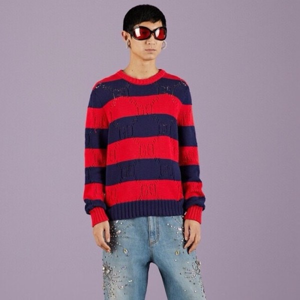 ❤구찌 남성 레드 크루넥 니트 - Gucci Mens Red Knits - guc91x