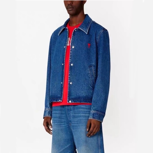 ❤아미 남성 블루 셔츠 - Ami Mens Blue Shirts - amc121x