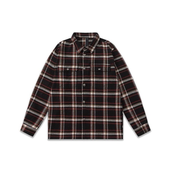 ❤크롬하츠 남성 블랙 셔츠 - Chrom hearts Mens Black Shirts - chc122x