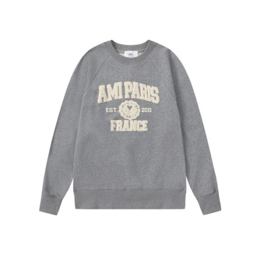 ❤아미 남성 그레이 맨투맨 - Ami Mens Gray Tshirts - amc136x