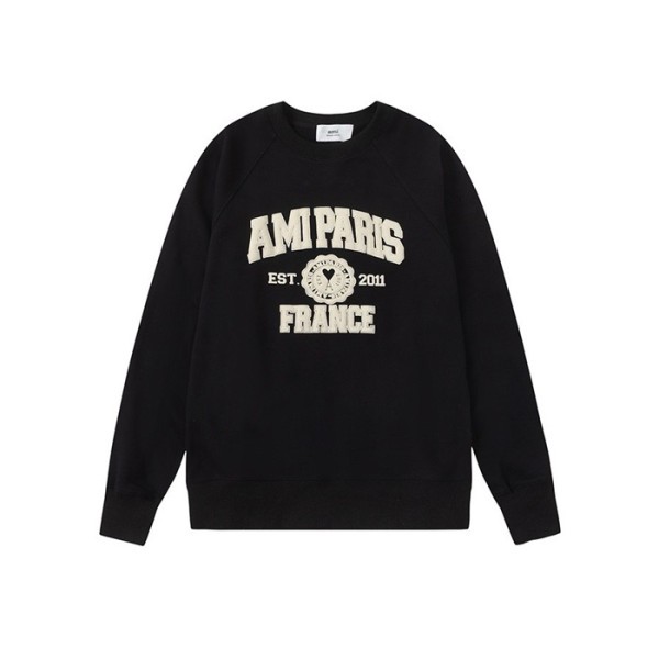 ❤아미 남성 블랙 맨투맨 - Ami Mens Black Tshirts - amc137x