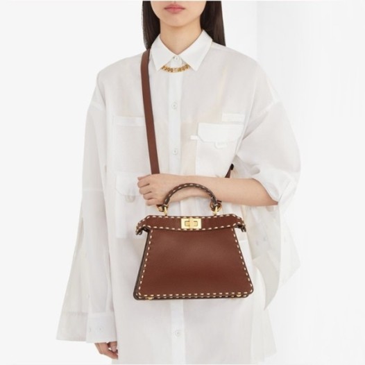 ❤펜디 여성 버건디 피카부백 - Fendi Womens Burgundy Peekaboo - feb188x