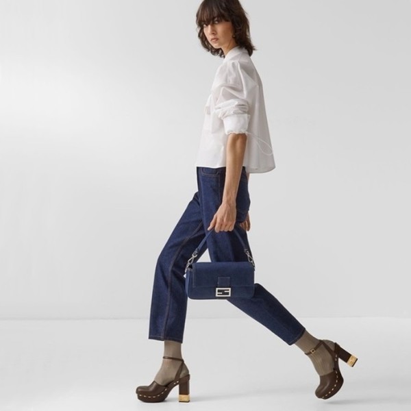 ❤펜디 여성 블루 바게트 백 - Fendi Womens Baguette Bag - feb225x