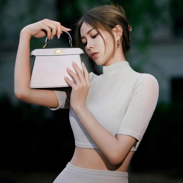 ❤펜디 여성 화이트 피카부 백 - Fendi Womens White Peekaboo - feb253x