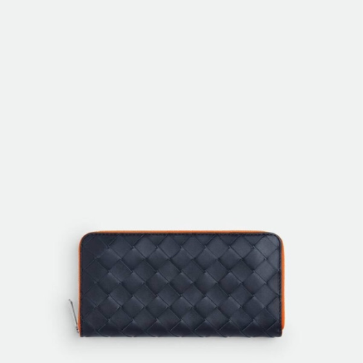 ❤보테가베네타 남성 네이비 장지갑 - Bottega Veneta Mens Zippy Wallets - bvw35x