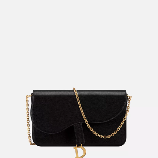 디올 여성 미디엄 새들 체인 파우치 - Dior Womens Medium Saddle Chain Pouch
