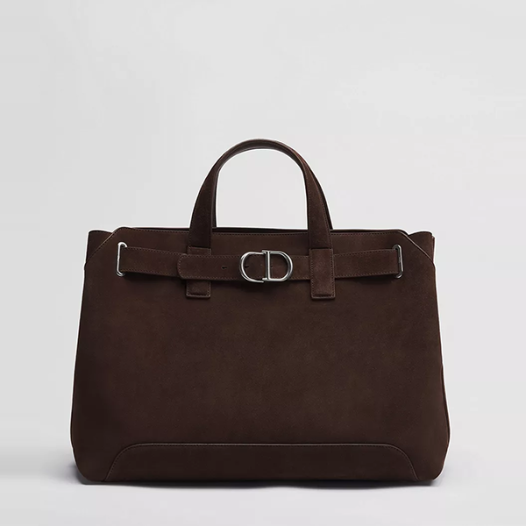 디올 남성 스웨이드 노르망디 토트백 미디엄 - Dior Mens Normandie Medium Tote Bag