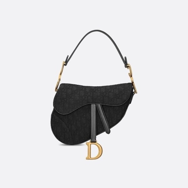 ❤디올 여성 블랙 새들백 - Dior Womens Black Saddle Bag - dib366x