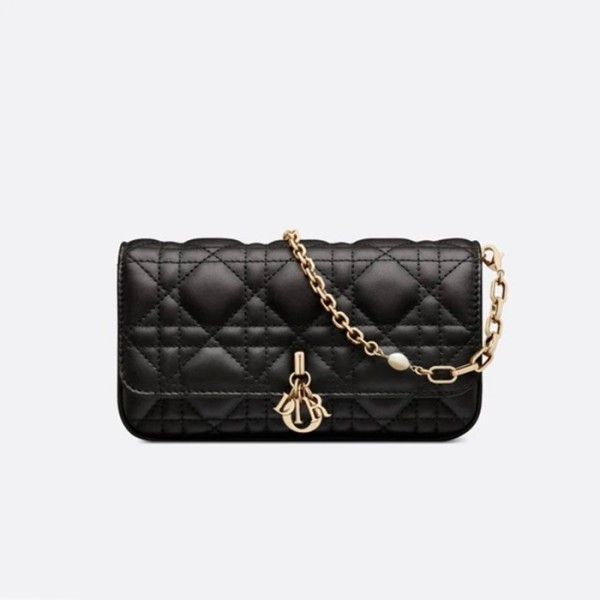 ❤디올 여성 블랙 체인백 - Dior Womens Black Chain Bag - dib368x