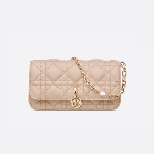❤디올 여성 핑크 체인백 - Dior Womens Pink Chain Bag - dib369x