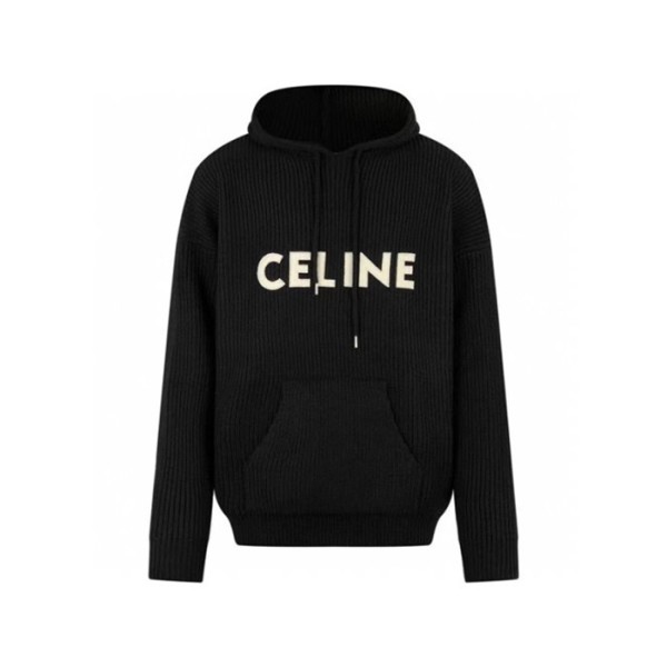 ❤셀린느 남성 캐쥬얼 블랙 후드티 - Celine Mens Black Hoodie - cec10x